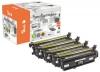 Peach combipakket, compatibel met  HP No. 647A, No. 648A, CE260A, CE261A, CE262A, CE263A