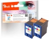 Peach Doppelpack Druckköpfe color kompatibel zu  HP No. 28*2, C8728AE*2