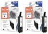 Peach Twin Pack Cartuccia d'inchiostro nero, compatibile con  Epson T0551 bk*2, C13T05514010