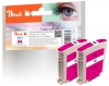 Peach Doppelpack Tintenpatronen magenta kompatibel zu  HP No. 11 m*2, C4837A*2