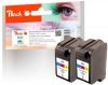 Peach Doppelpack Druckköpfe color kompatibel zu  HP, Apple No. 41*2, 51641A*2