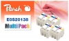 Peach 4-Pack Tintenpatrone schwarz, color kompatibel zu  Epson S020138