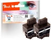 Peach Doppelpack Tintenpatronen schwarz kompatibel zu  Brother LC-900bk*2