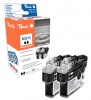 Peach Twin Pack Ink Cartridge black, compatible with  Brother LC-3213BK*2