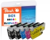 Peach combipakket Plus compatibel met  Brother LC-424