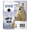 210842 - Cartuccia InkJet originale, nero No. 26 bk, C13T26014010 Epson