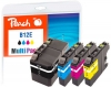 320064 - Peach Combi Pack, compatibile con LC-12E Brother