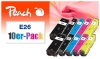 320203 - Peach pacchetto da 10 cartucce d'inchiostro compatibili con No. 26, C13T26164010 Epson