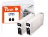 320654 - Peach Twin Pack Cartuccia d'inchiostro nero, compatibile con T7031 bk*2, C13T70314010*2 Epson