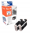 319189 - Peach Doppelpack Tintenpatronen schwarz kompatibel zu T1281 bk*2, C13T12814011 Epson